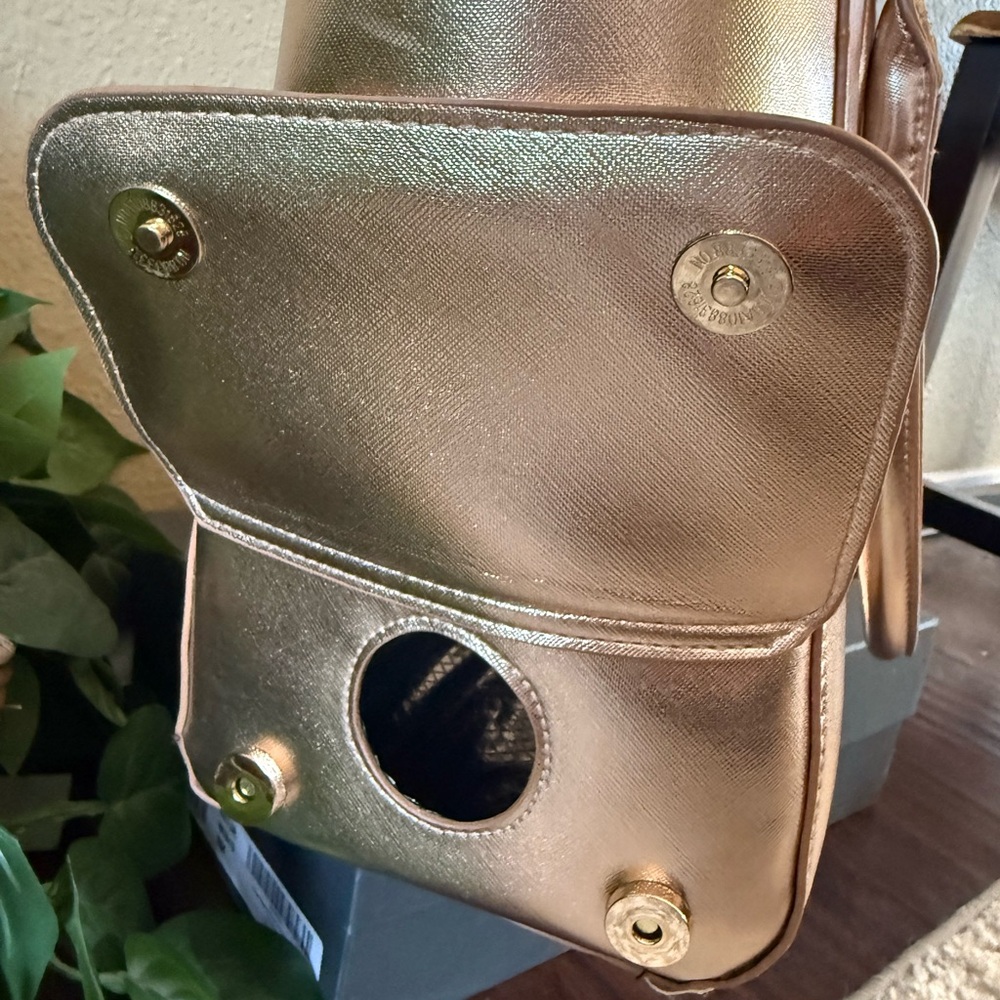 BLUSH Large Rose Gold Insulated Wine Bag - Picture 9 of 13
